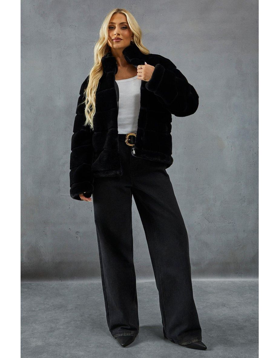 Super Soft Faux Fur Layered JACKET