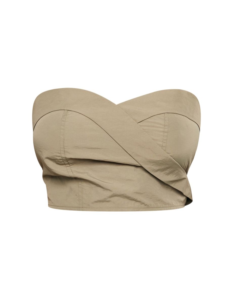 Shape Khaki Parachute Bandeau Top - 4