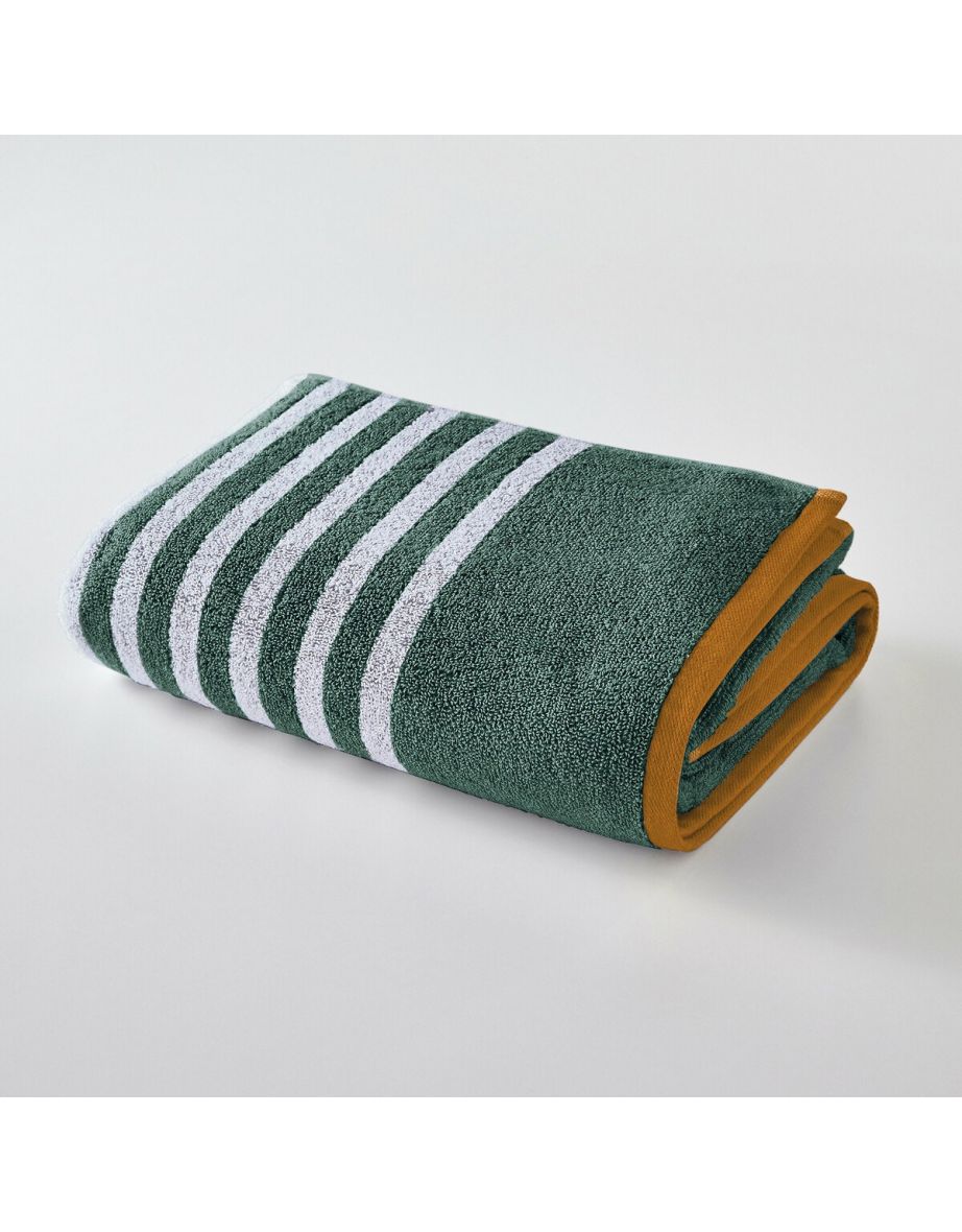 Scenario Striped Terry Cotton Bath Towel