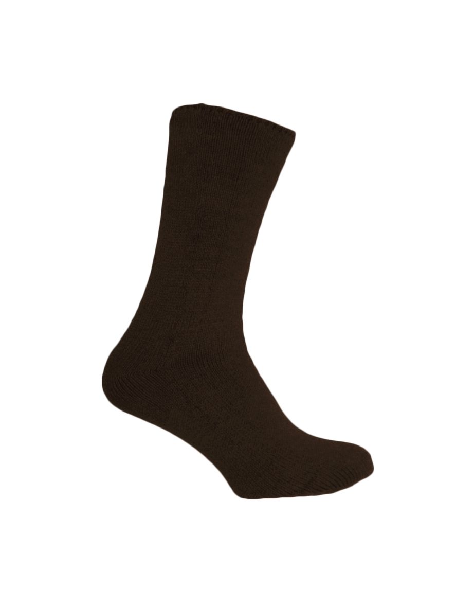 Simply Essentials Mens Heat For Your Feet Thermal Socks - Brown