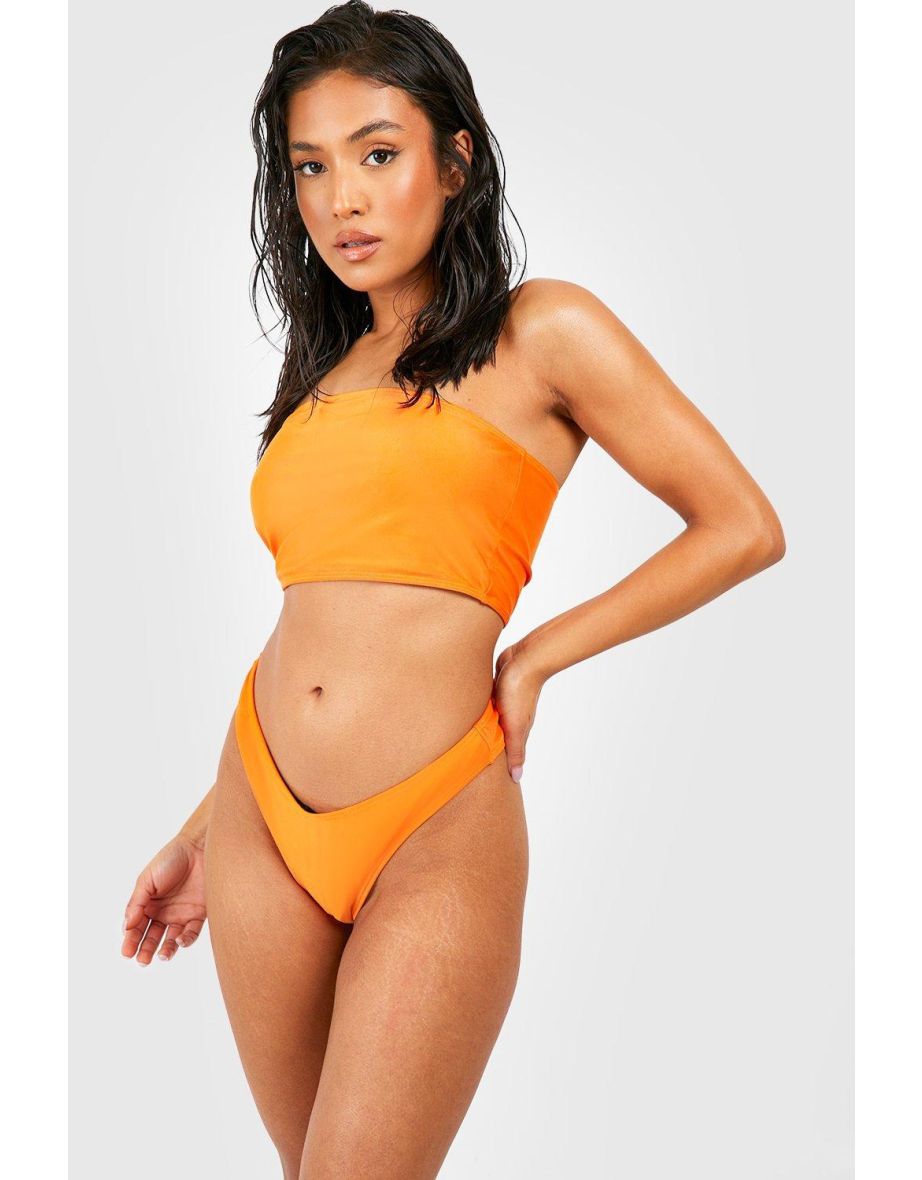 Petite Essentials Bandeau Bikini Top - orange