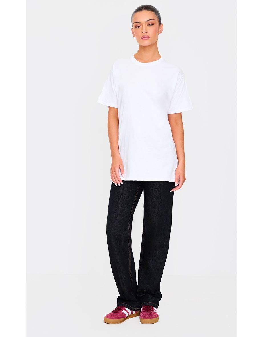 White Pancake Stack Graphic Oversized T Shirt