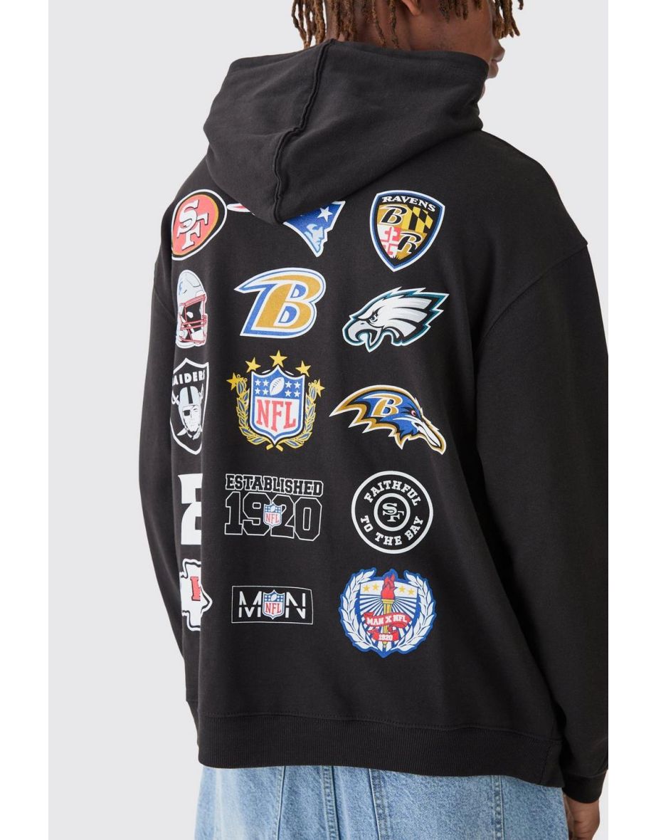 Nfl All Stars Oversized Hoodie - black - 2