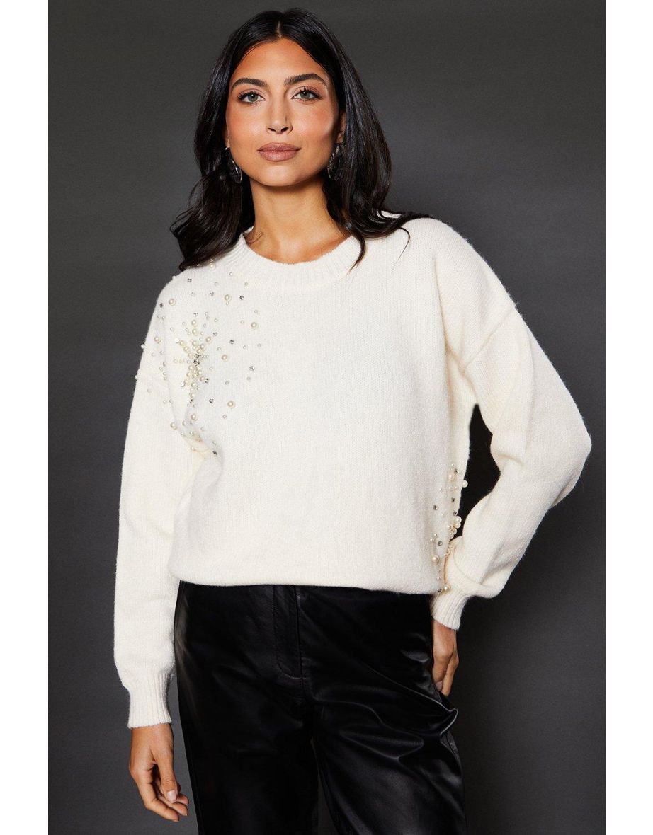 Pearl Star Embellished Jumper - 3