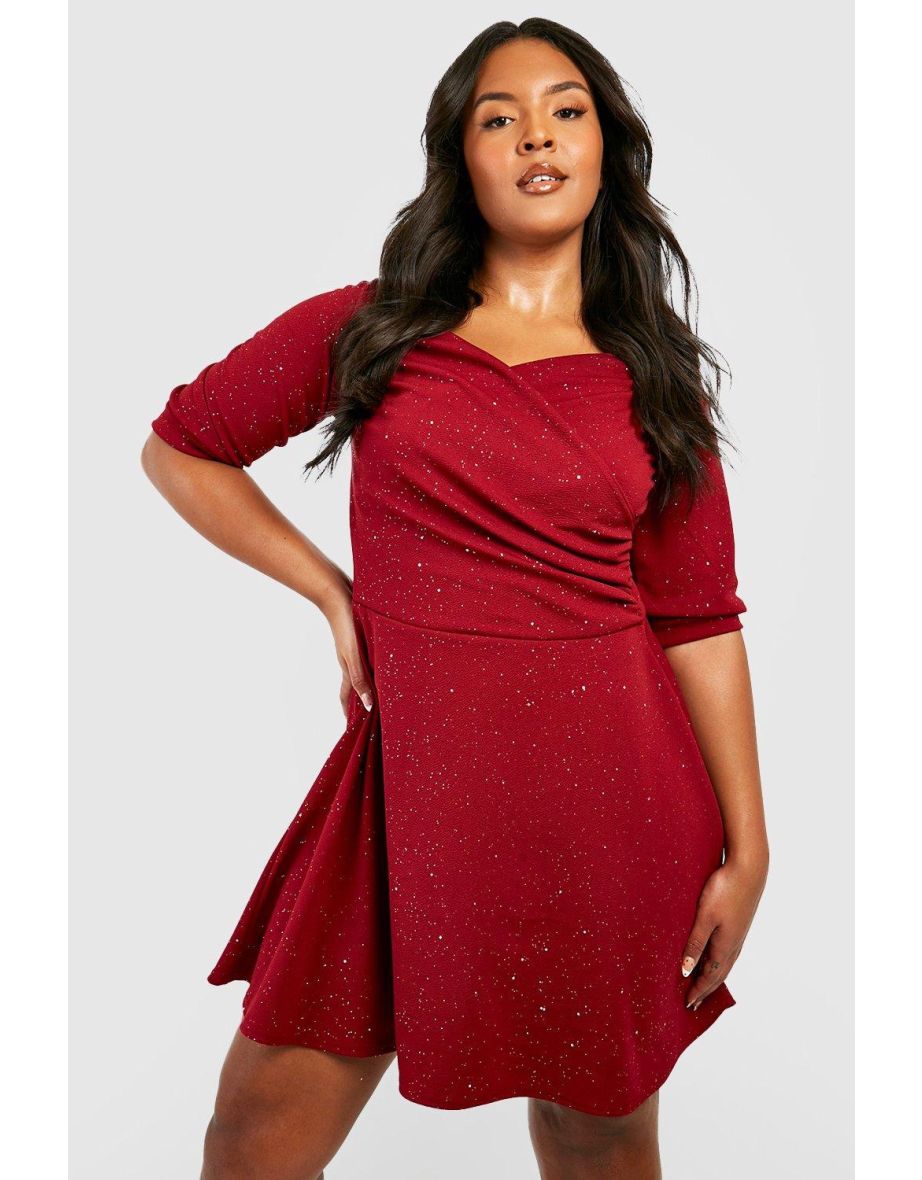 Glitter skater hot sale dress