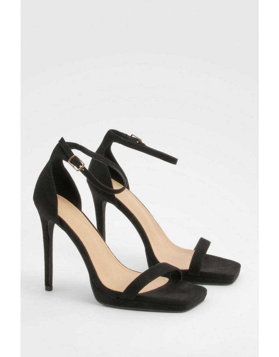 Shop Barely There 2 Part Heel black Online in Oman VogaCloset