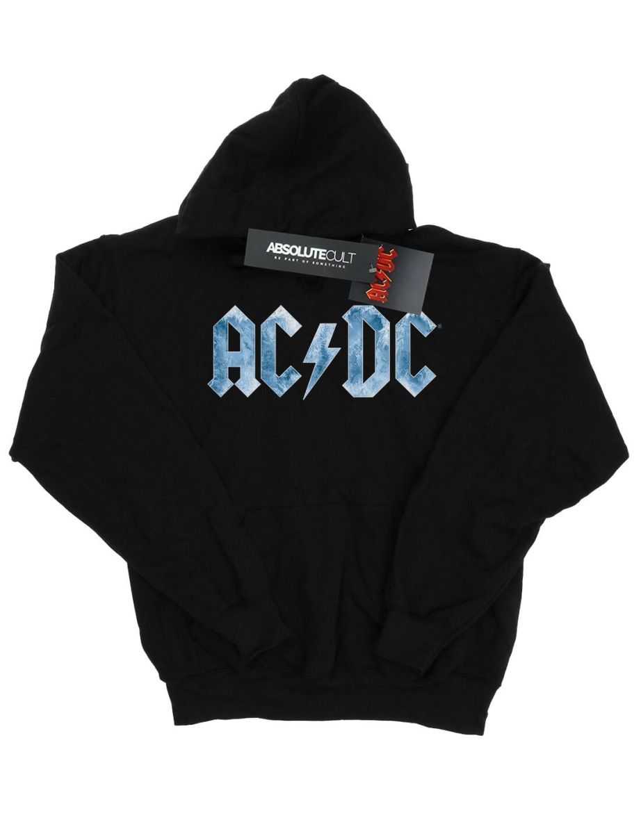 AC/DC Girls Blue Ice Logo Hoodie - Black - 3