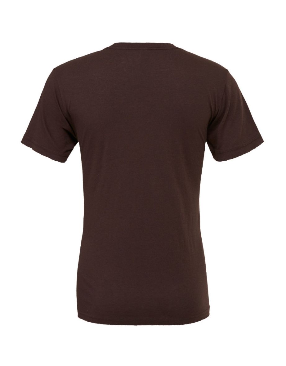 Canvas Unisex Jersey Crew Neck T-Shirt / Mens Short Sleeve T-Shirt - Brown - 1