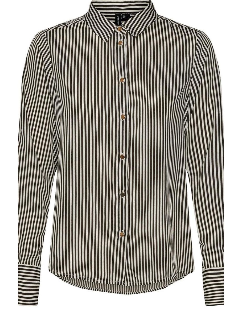 Vero Moda Green Striped Shirt