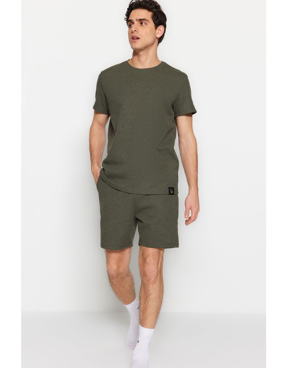 Pajama Set - Khaki - Plain