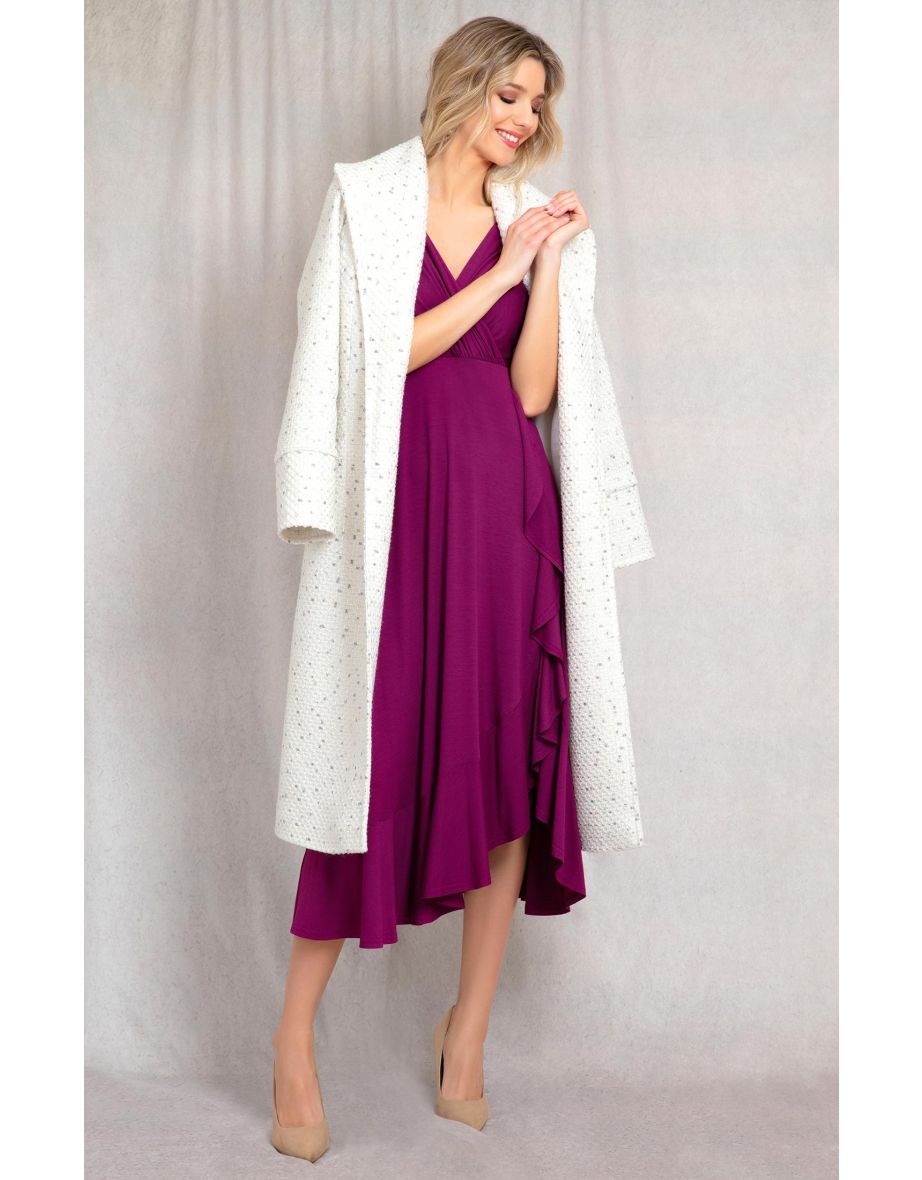 Waterfall Dress (Plum Wine) - 4