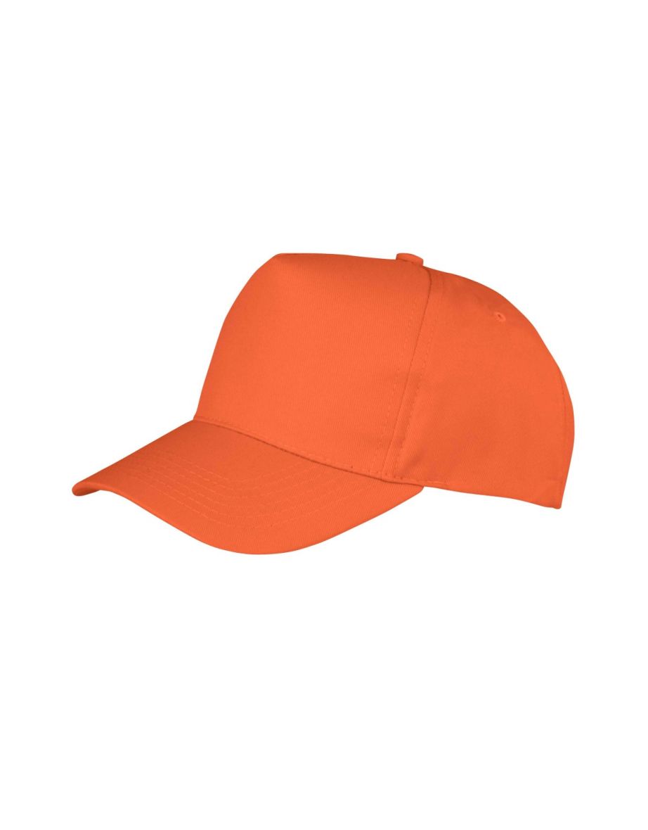 Result Unisex Core Boston 5 Panel Printers Baseball Cap - Orange