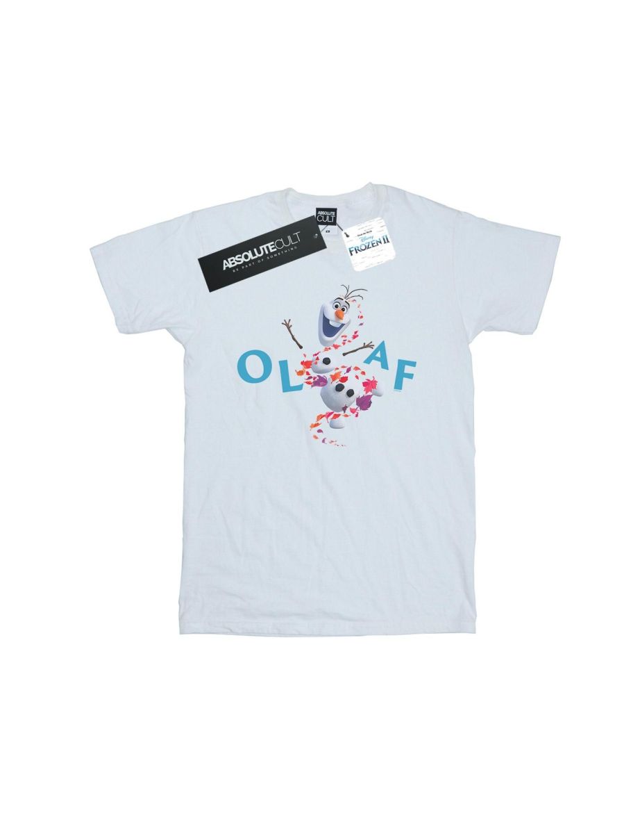 Disney Boys Frozen 2 Olaf Leaf Jump T-Shirt - White - 1