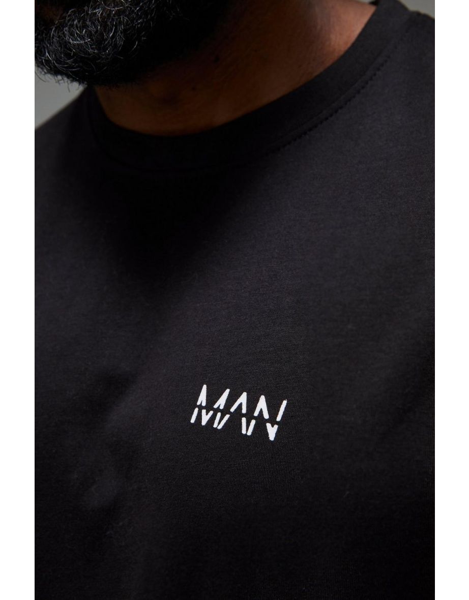 Man Active Gym Basic Oversized T-shirt - black - 2