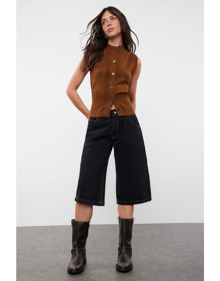 Limited Edition Brown Lurex Soft Textured Knitwear Cardigan