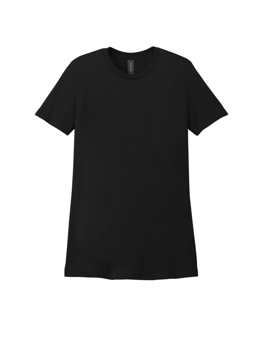 Gildan Womens/Ladies CVC Soft Touch T-Shirt - Pitch Black