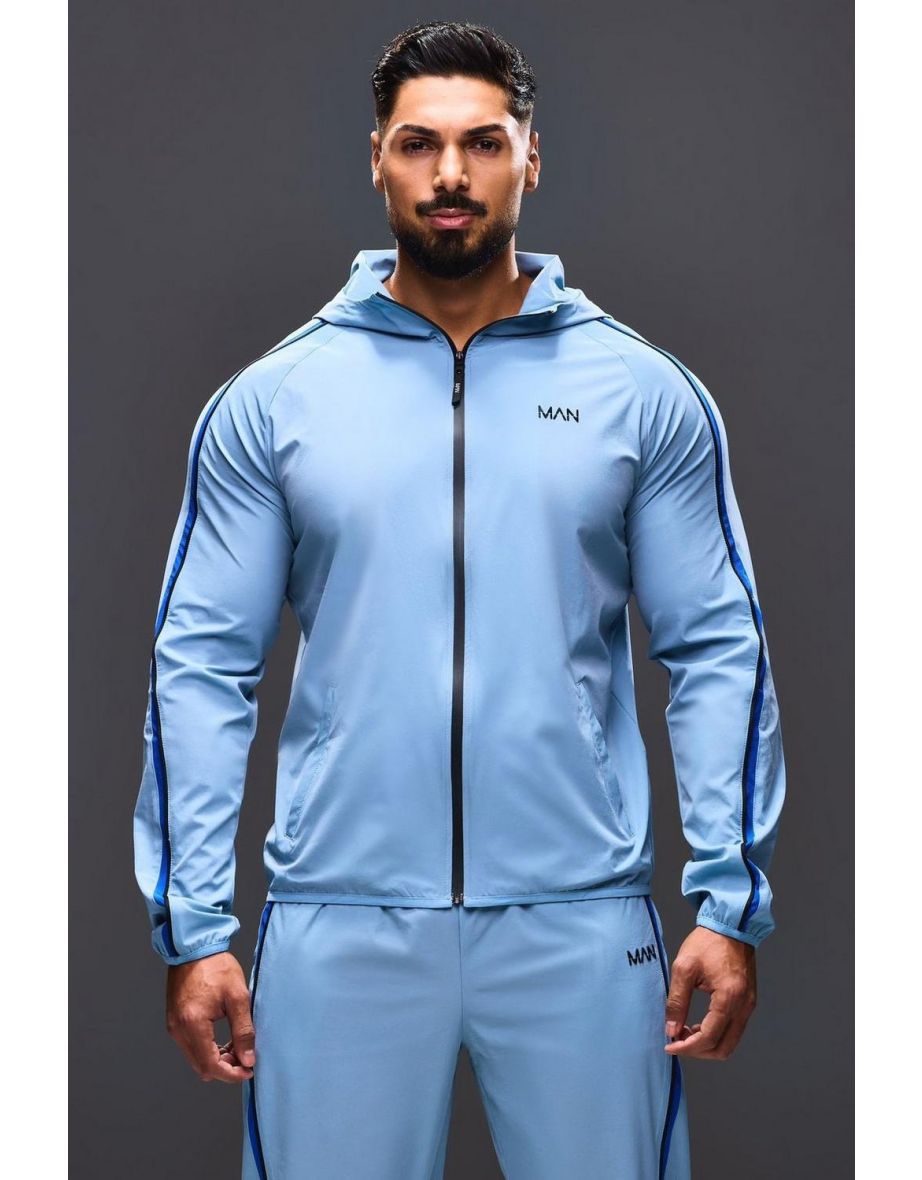 Man Active Colour Block Windbreaker