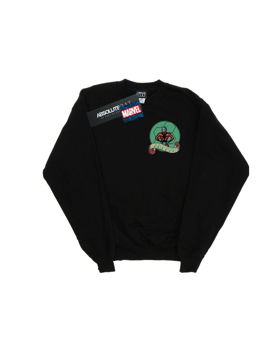 Marvel Boys Ant-Man Tattoo Breast Print Sweatshirt - Black - 1