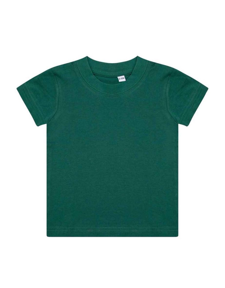 Larkwood Baby Plain T-Shirt - Bottle Green
