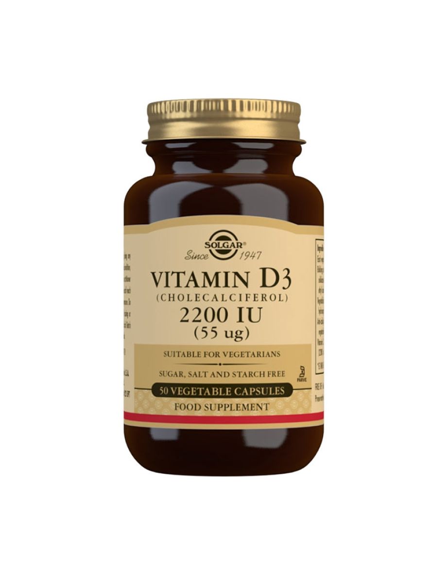 Solgar Vitamin D3 (Cholecalciferol) 2200 IU 55 µg)