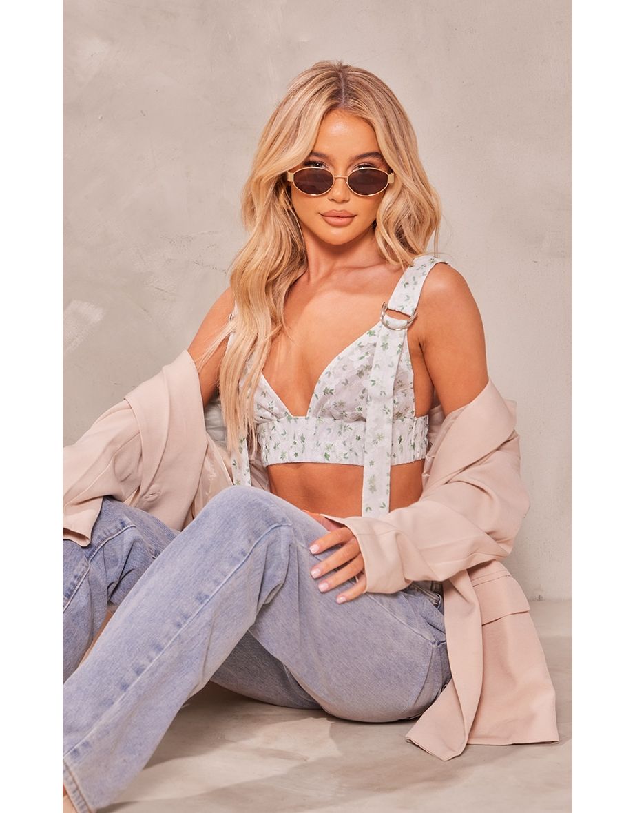 White Floral Lace Bralet