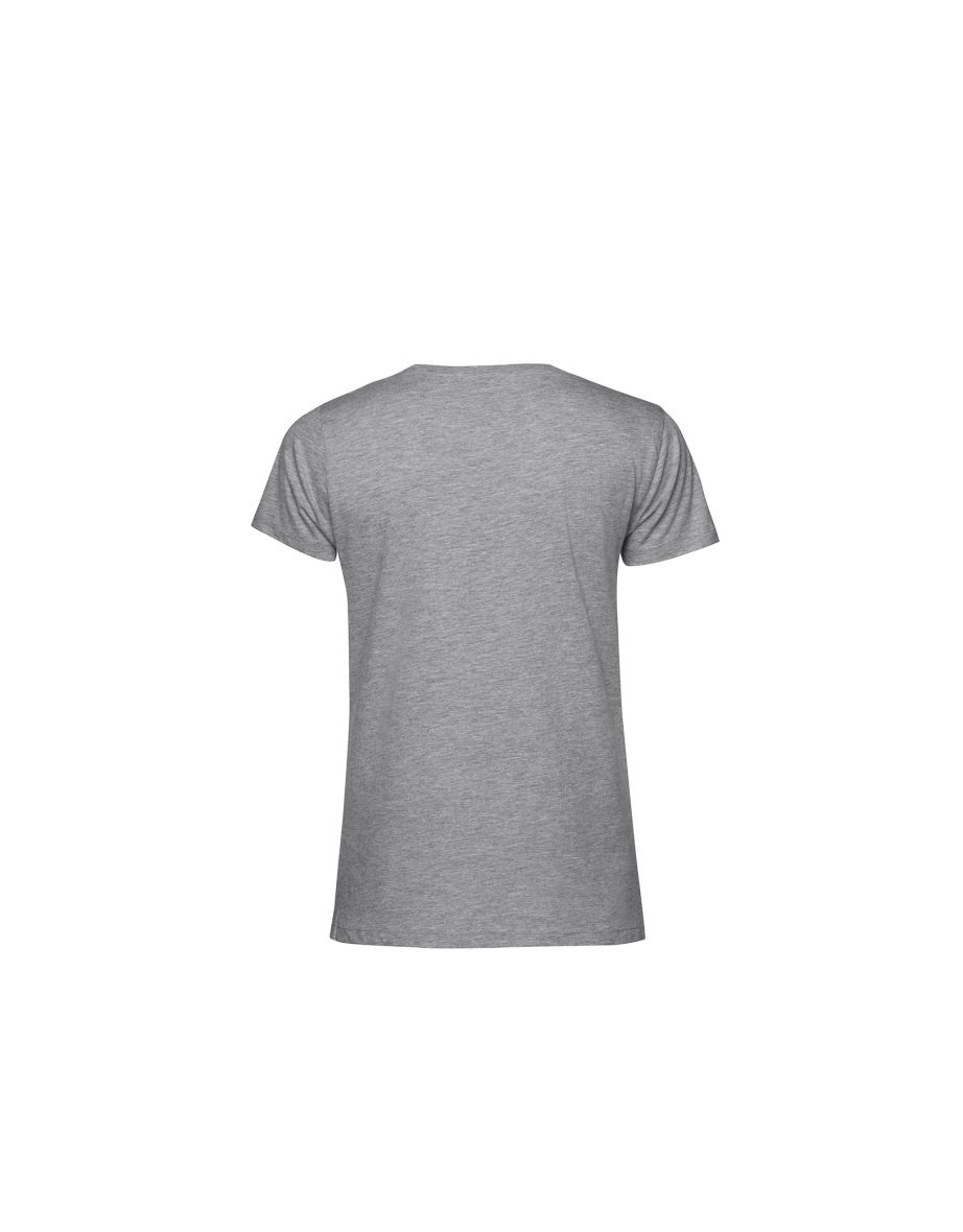 B&C Womens/Ladies E150 Organic Short-Sleeved T-Shirt - Grey Heather - 1