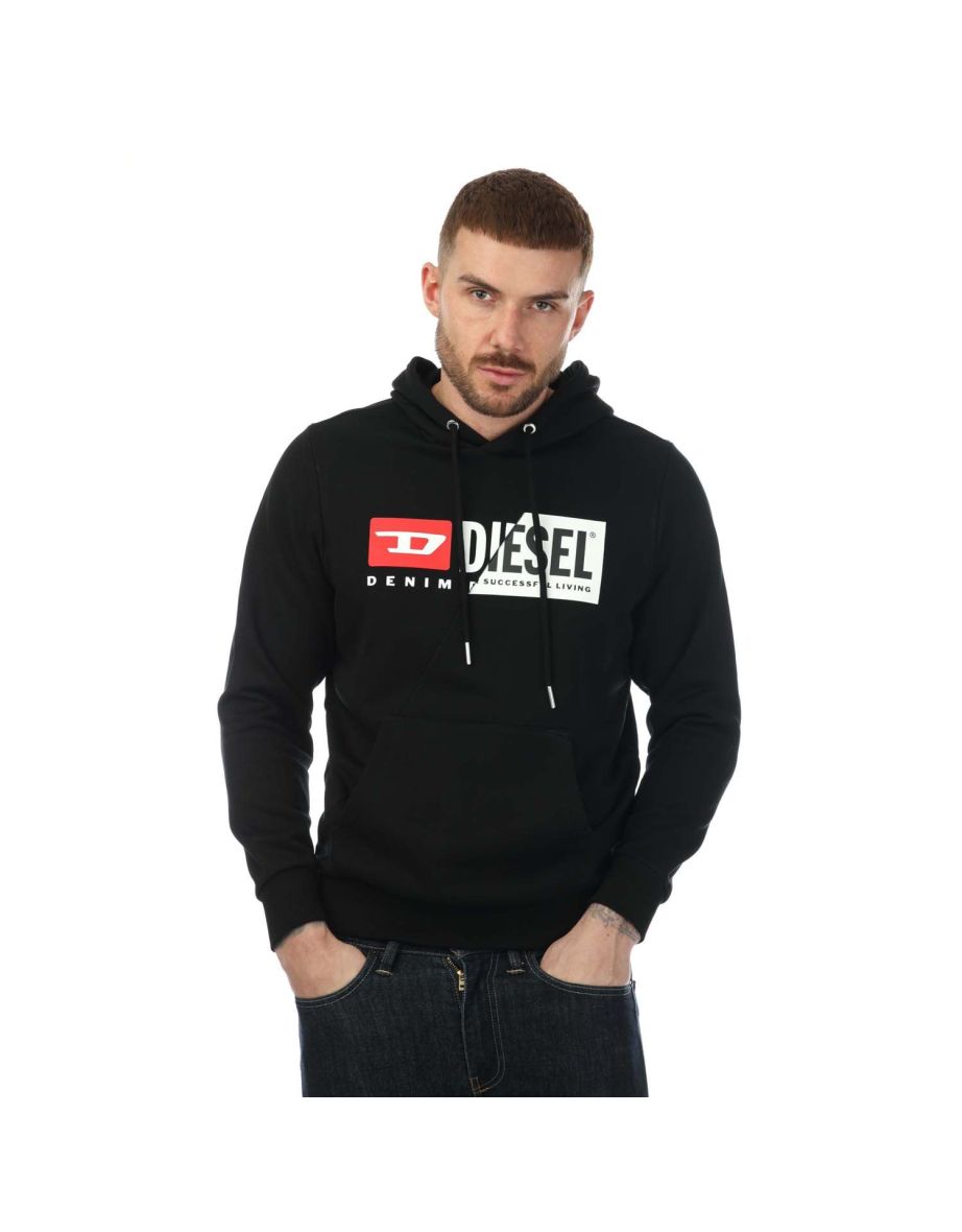 Shop Men s Diesel S Girk Cuty Felpa Hoodie in Black Online in Bahrain VogaCloset