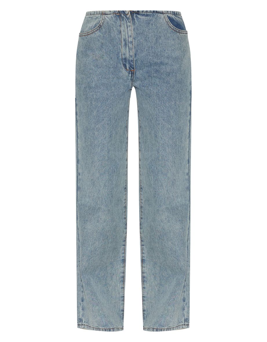 Vintage Wash Low Rise No Waistband Straight Leg - 4