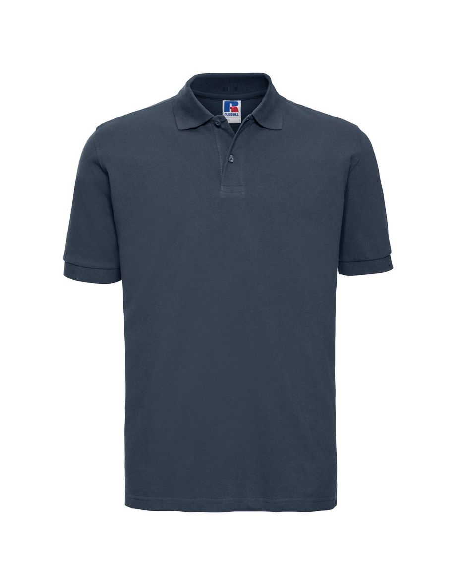 Russell Mens Classic Cotton Pique Polo Shirt - French Navy