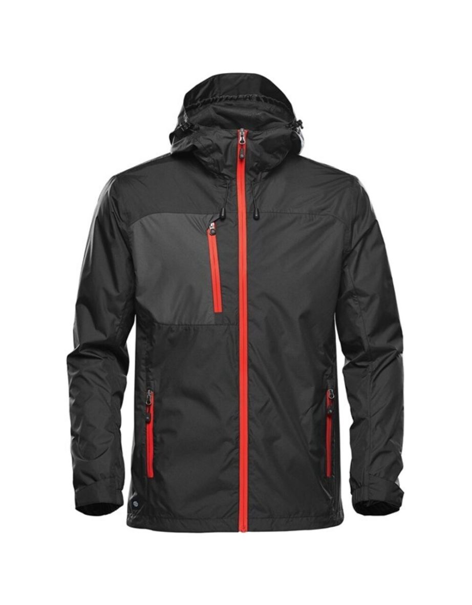 Stormtech Mens Olympia Shell Jacket - Black/Bright Red