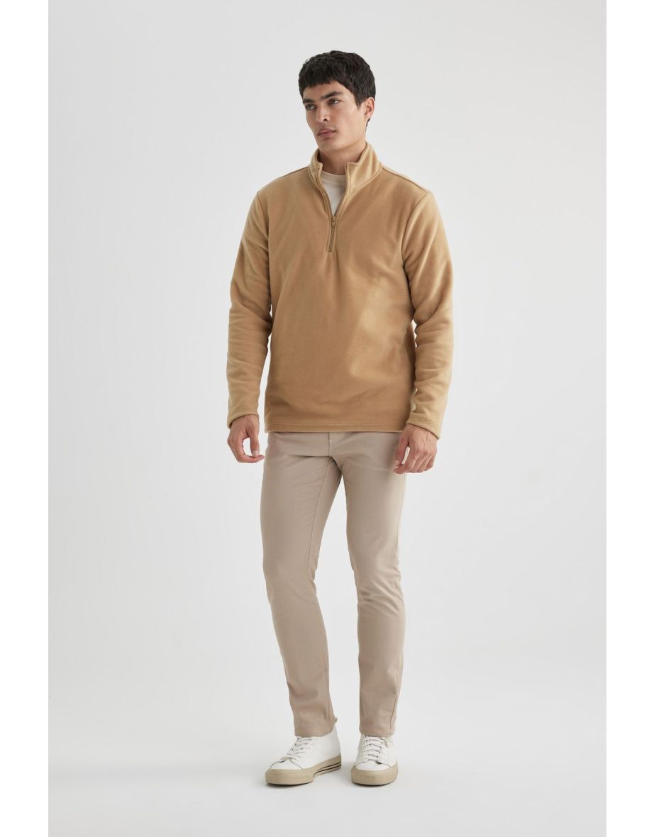 Regular Fit Half Zip Sweatshirt