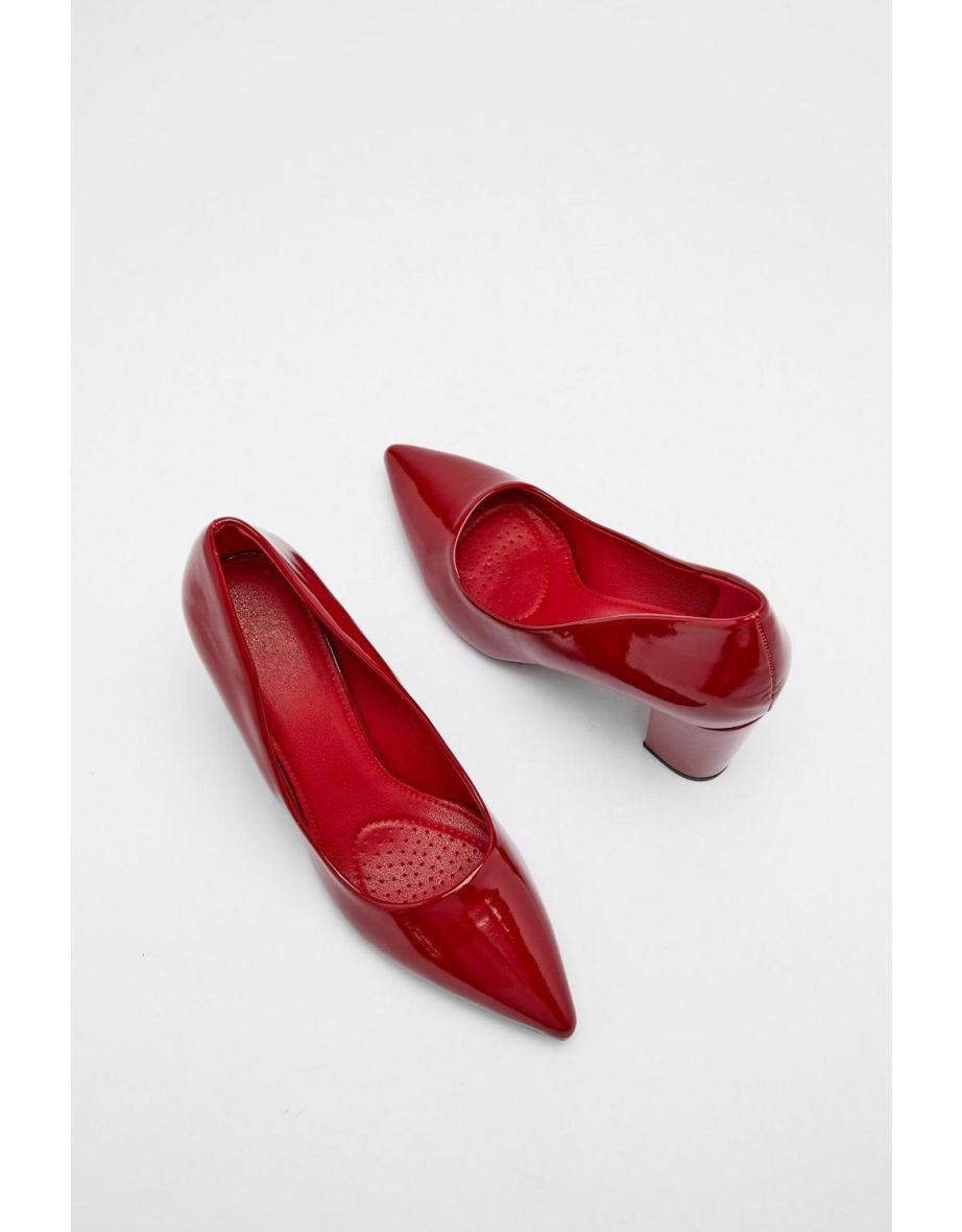 Patent Block Court Heels - 3