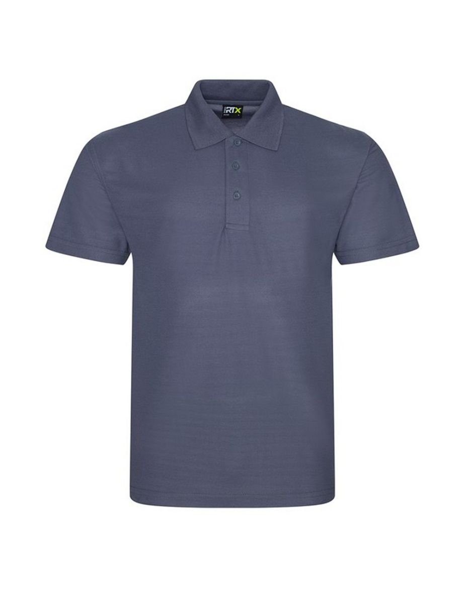 PRO RTX Mens Polyester Polo Shirt - Solid Grey