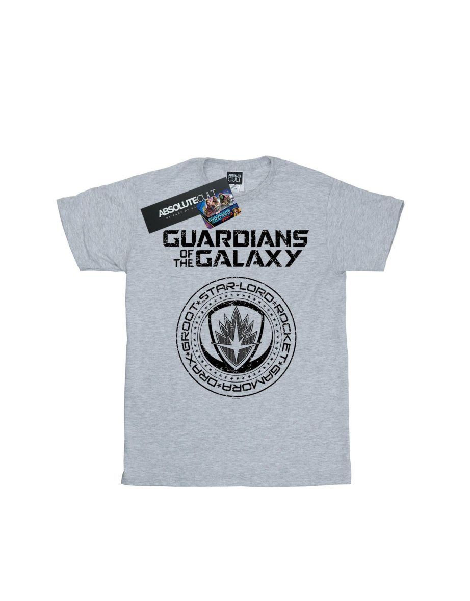 Marvel Boys Guardians Of The Galaxy Vol. 2 Distressed Seal T-Shirt - Sports Grey - 1