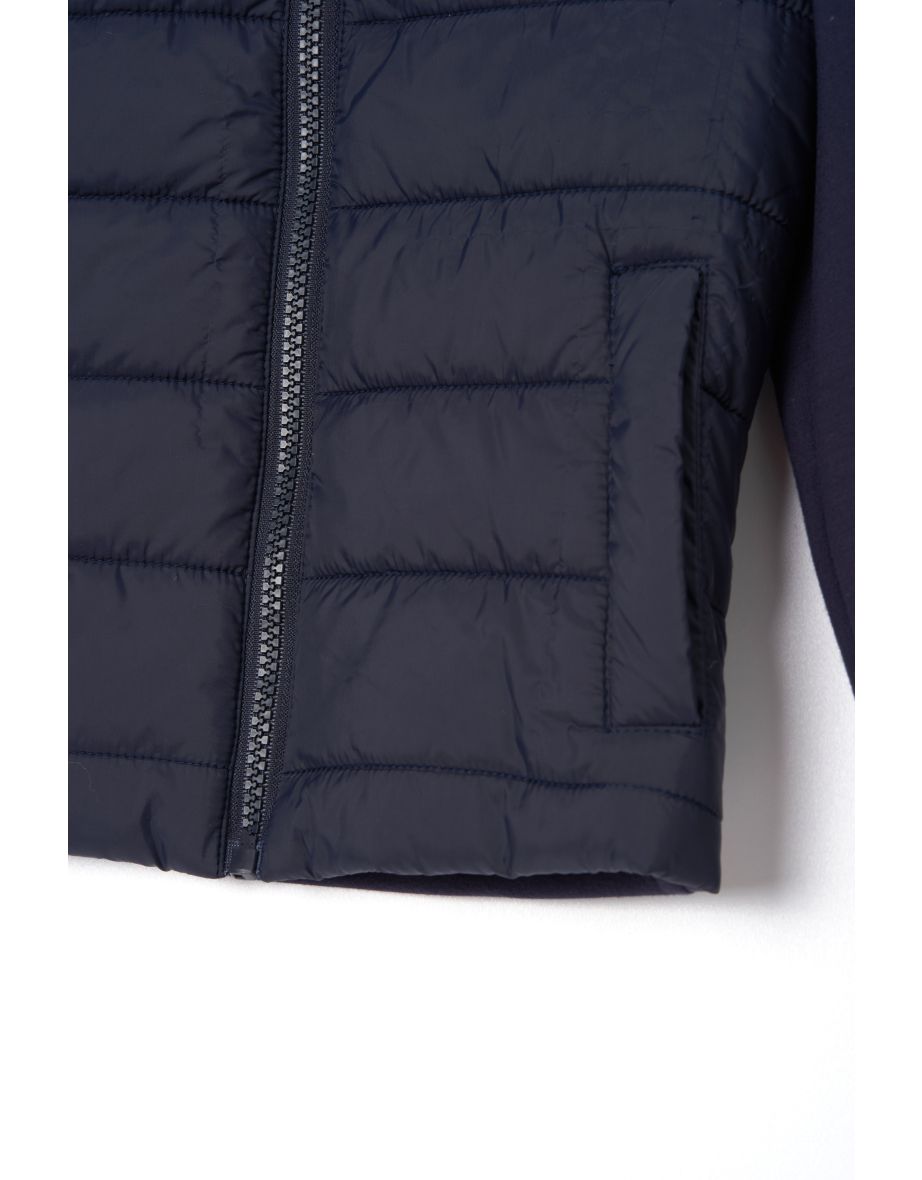 Kobe Navy Quilted & Jersey Jacket - 6