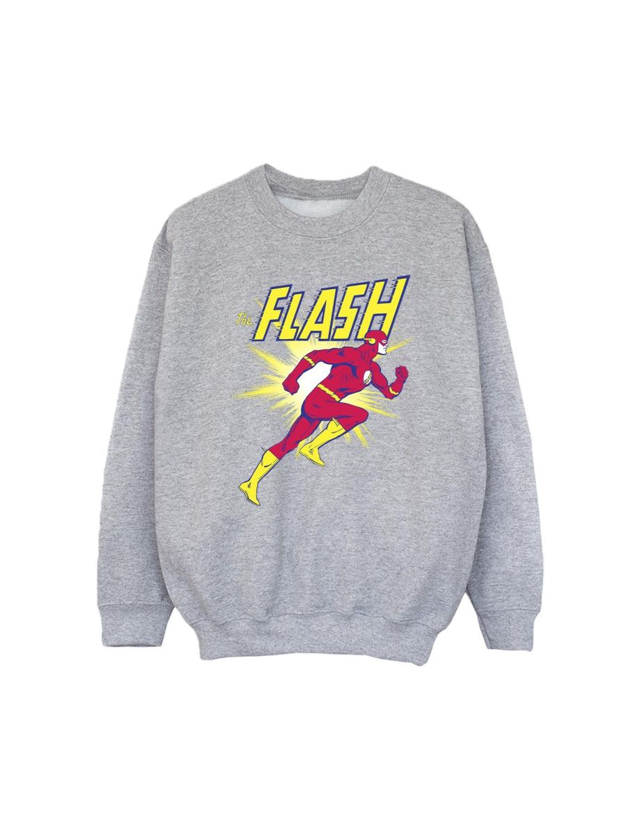 DC Comics Girls The Flash Running Sweatshirt - Sports Grey