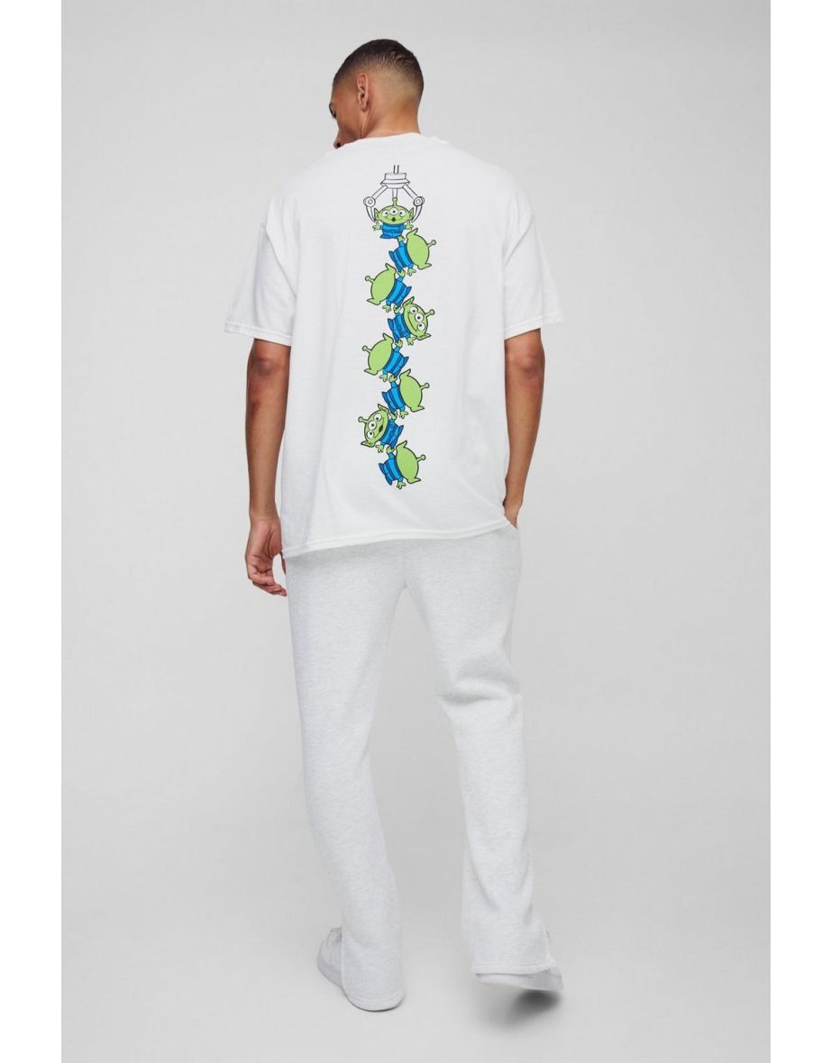 Oversized Pixar Toy Story Aliens License Print T-Shirt - white - 2