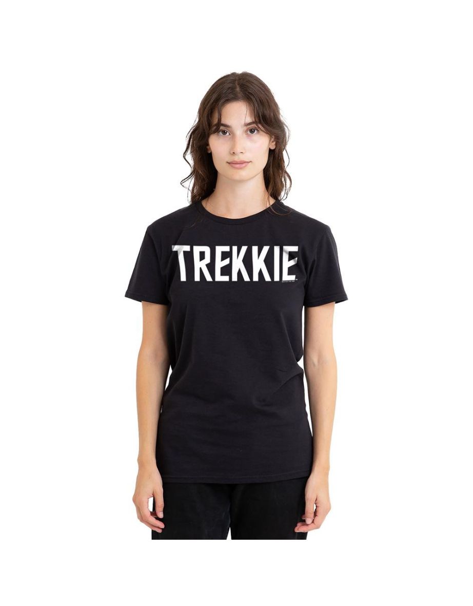 Star Trek Unisex Adult Trekkie T-Shirt - Black