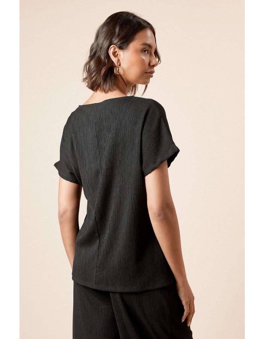 Knot Tie Side T Shirt - 3