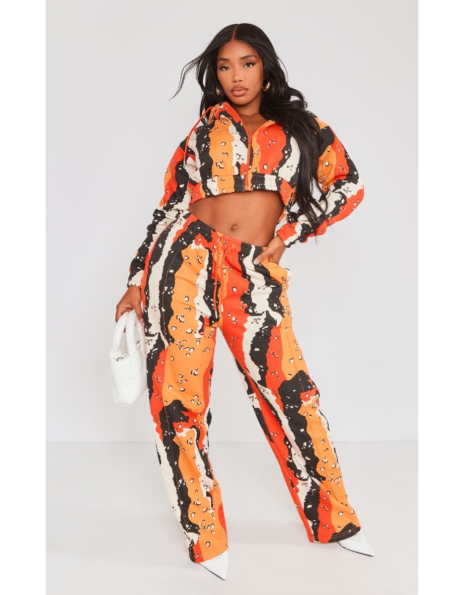 PrettyLittleThing, Pants & Jumpsuits, L Plt Orange Joggers