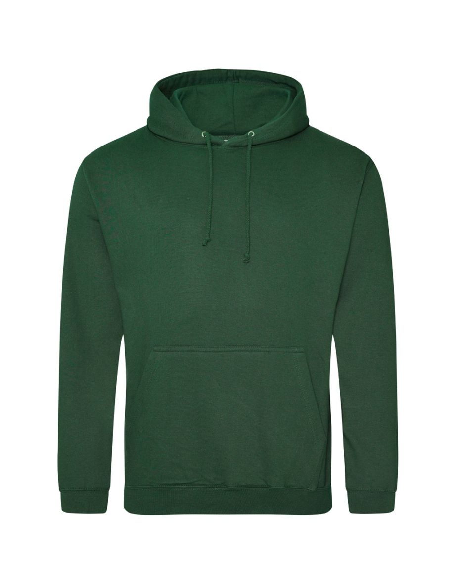 Awdis Unisex Adult College Hoodie - Bottle Green