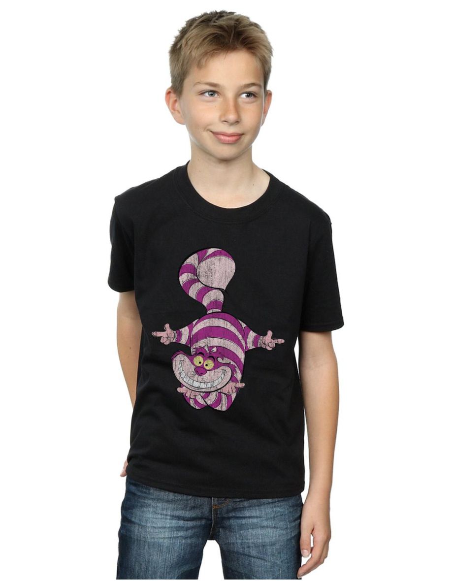 Disney Boys Alice In Wonderland Cheshire Cat Upside Down T-Shirt