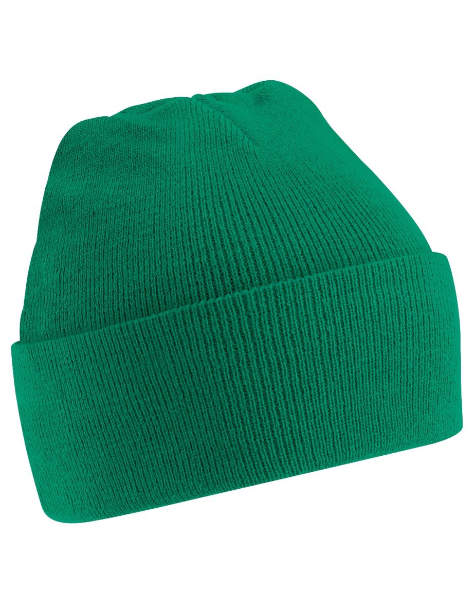 Beechfield Soft Feel Knitted Winter Hat - Kelly Green