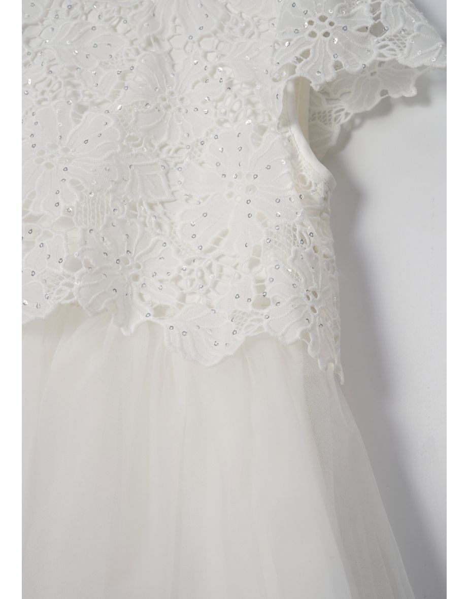 Esme Ivory Lace Bodice Dress - 7