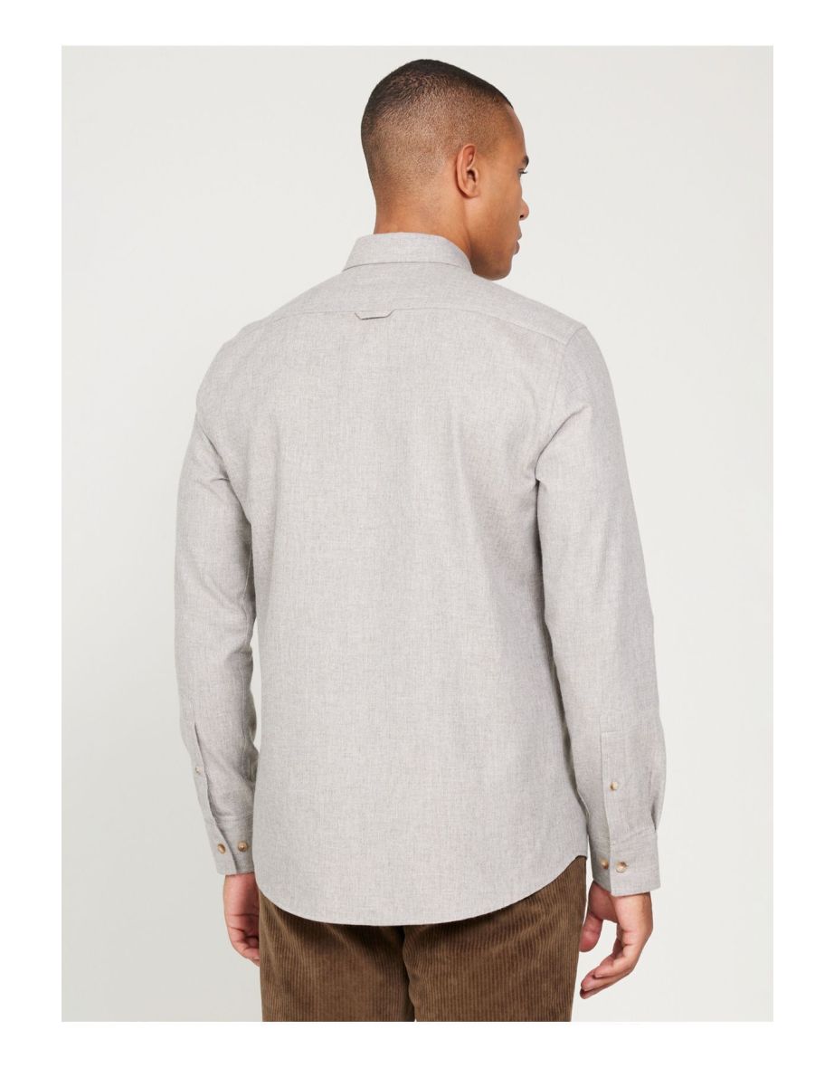 Altınyıldız Classics Slim Fit Buttoned Collar Beige Men's Shirt - 5