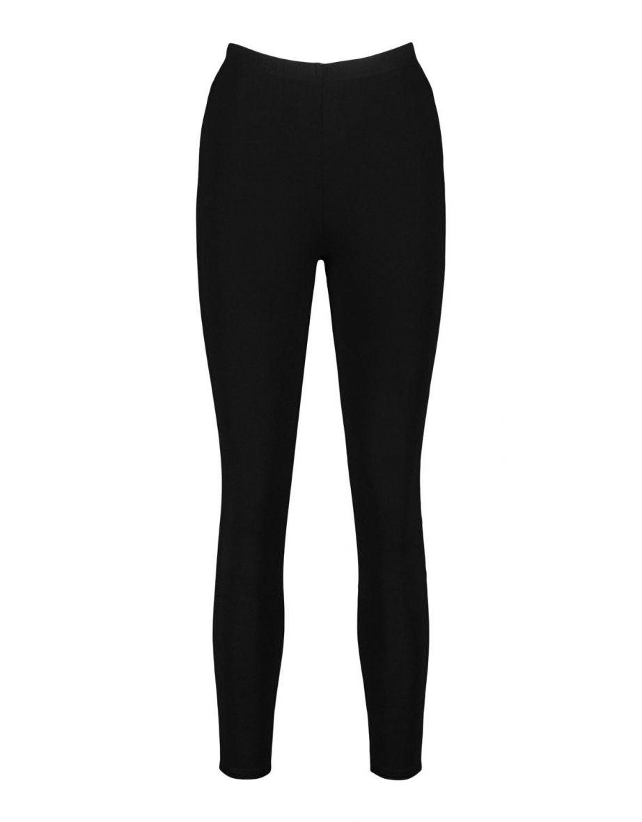 Ruched Bum Booty Boosting Jersey Leggings - black - 1