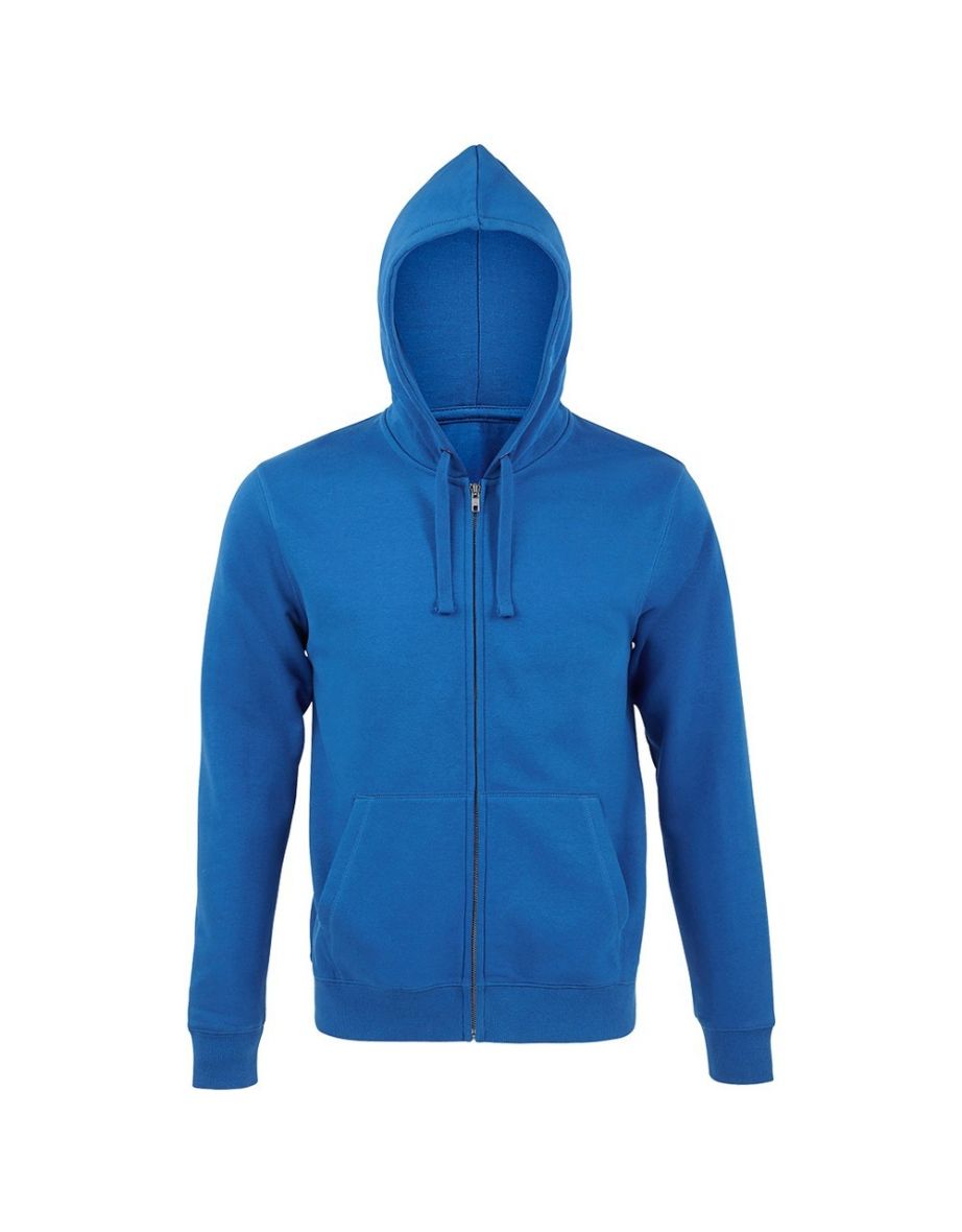 SOLS Mens Spike Full Zip Hooded Sweatshirt - Royal Blue