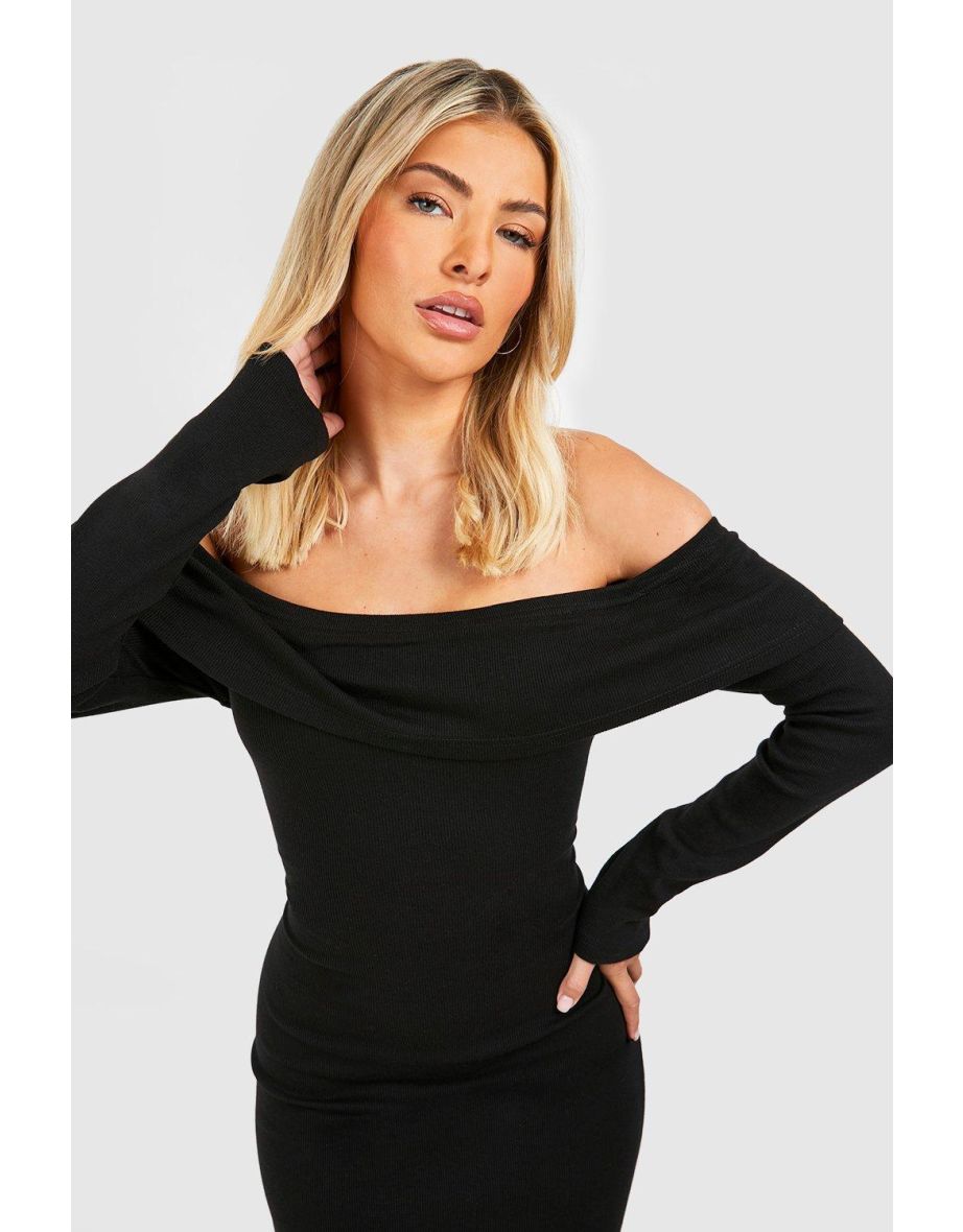 Basic Bardot Maxi Dress - 3