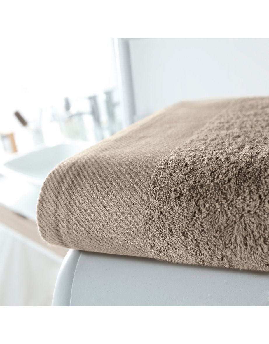 SCENARIO Plain Terry Cotton Bath Towel - 1