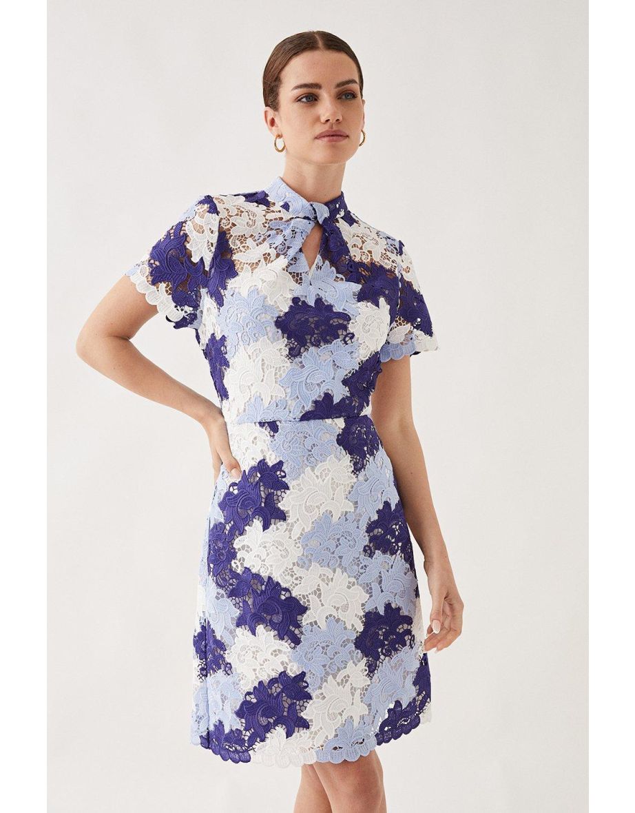 Floral lace hotsell shift dress